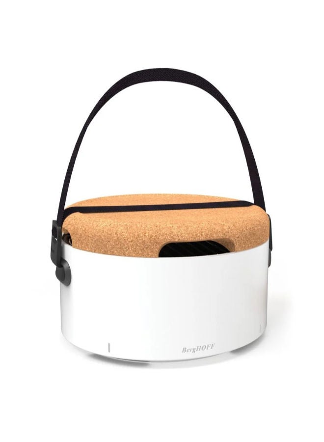 بيرجوف شواية محمولة على سطح الطاولة-أبيض - Image 1